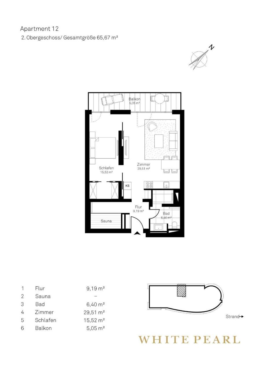 White Pearl Apartment 2.12 티멘도르프스트랜드 외부 사진